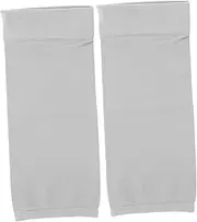 1Pair Breathable Elbow Sleeves Thin Protective Arm Sleeves for Sports Daily Activities Multi Functional Design Ergonomic Fit for Yoga Tennis Basketball Grey