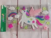 ~NEW Creatology UNICORN/RAINBOW Gel Window Clings/Decals~13 Piece~4+ Yrs~