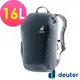 【deuter 德國】StepOut休閒旅遊背包16L(3815123黑/日用/休閒後背包)