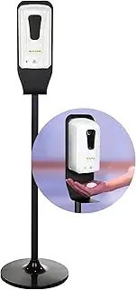 Alpine Automatic Hand Sanitizer Dispenser - Touchless Soap Dispenser with Floor Stand for Restaurant, Hospital, School, Hotel, Kitchen and Bathroom -1200mL Foam