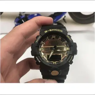 直購#CASIO 卡西歐 G-SHOCK GA-800 黑金 數字指針雙顯錶款 運動手錶 情侶手錶 潛水錶 大錶盤