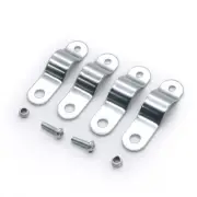 Silver Turn Signal Fog Light Mount Bracket Clamp For Roll Cage Guard bar Tube
