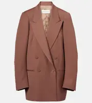 [Dries Van Noten] Dries Van Noten Oversized wool blazer AU 10 brown