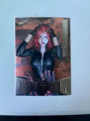 2021 SkyBox Metal Universe Spider-Man Base High Series black widow