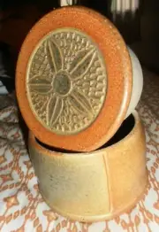 Studio Pottery French butter crock - butter keeper - butter bell