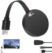 Wireless HDMI Dongle, 4K HDR TV Casting Device, Support Miracast/DLNA/Airplay, 5G+2.4G Dual-Band Signal Wireless HDMI Display Adapter for Android, iOS, Windows, Mac, Projector