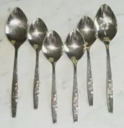 SSS Oneida Our Rose Stainless Serving & Oval Place Setting Table Soup Spoons