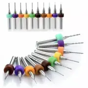 10 pcs Mini Drill Bit Tungsten Carbide Drill Bit 0.1.0 mm Set PCB SMT CNC