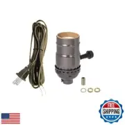 BandP Lamp® Antique Bronze Socket with Matching Cord Set and Basic Hardware