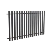 RapidFence 2200 x 41 x 1200mm Black Blade Picket Fence Panel