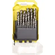 Ryobi 25 Piece Metric High Speed Steel Drill Bit Set RHSS-25M