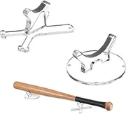 Baseball Bat Holder, 2X Softball Bat Holder, Acrylic Softball Stick Organizer for 8 Inches Hitting Rod Practice Training Sports Table Decor Centerpiece