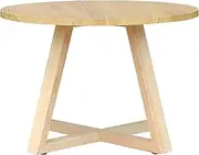 [Chotto] Juji Round Top Coffee Table – 60cm Diameter – Modern Style Coffee Tables for Living Room, Functional and Elegant Coffee Table, Durable Wooden Legs, Easy to Assemble Coffee Table