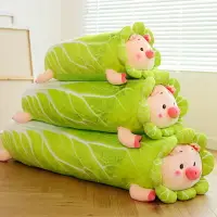 在飛比找樂天市場購物網優惠-長條抱枕 長枕頭 睡覺抱枕 創意白菜豬抱枕長條枕毛絨玩具小豬