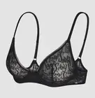 Savage X Fenty Women’s Signature Script Unlined Lace Bra. Black. 38DD. NWT