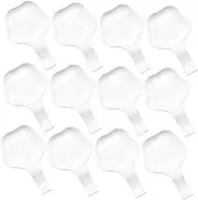AUTSUPPL 12pcs Nail Art Pencil Tray Nail Pigment Plate Nail Gel Nail Display Racks Manicure Display Boards Nail Showing Stands Display Boards Nail Art Nail Palette Manicure Gel White Abs