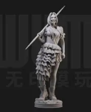 1/24 Resin X Task Force Girl Harley Unassembled Unpainted 2522