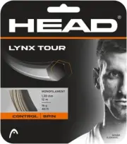 Head Lynx Tour 16 g / 130 Tennis String for Tennis Racquet Champagne (Grey)
