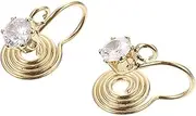 CORHAD Earring DIY Kit Gold-Plated Earring Base Decorative Clip-on Ear Clips Elegant DIY Materials