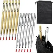 Tungsten Carbide Tip Scriber, Metal Etching Pen Carve Engraver Scribe Tools for Stainless Steel, Ceramics, Glass, Metal Sheet and Gold/Welding(12 Pack)