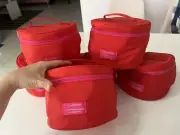 clarins make up case/ pouch with mirror