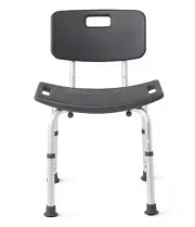 Walgreens Bath Shower Chair Bench Seat With Removable Back Rest Adjustable NEW