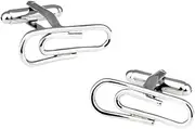 [JYHLSHBA] Cufflinks For Men 1 Pair Of Paper Clip Cufflinks Men'S French Shirt Suit Cufflinks