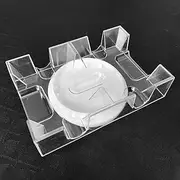 Card Tray - Playing Card Holder, Swivel Deck Tray | Rotating Double Deck, Hands- Organizer, Tabletop Holder for Poker, Bridge, Go Fish, for Kids and Adults