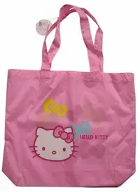 在飛比找Yahoo!奇摩拍賣優惠-【卡漫迷】 Hello Kitty 輕量 購物袋 粉 ㊣版 