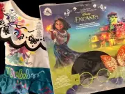 NEW Official DISNEY Mirabel Encanto Costume, Wig, Glasses Girls Size 3 Halloween