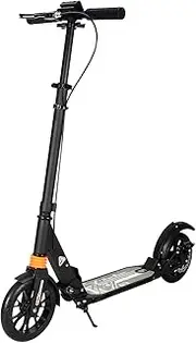 Adult Push Kick Foldable Scooter Big Large Wheels Hand Brake Sensitive Commuter Disc Scooter
