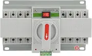 Automatic Transfer Switch, 220 V 63A 4P Mini Dual Power Automatic Transfer Switch Circuit Breaker Electronic Power Circuit Breaker