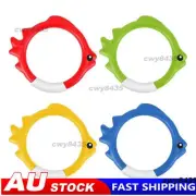 4Pcs Underwater Swim Pool Diving Toys Summer Swimming Dive Toy Water Ring Stick﹤