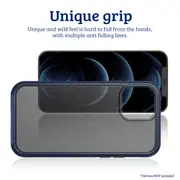 iPhone 12 Pro Max Compatible Case Cover With Heavy Duty Slim Tupoz - Black and Black