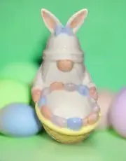 Yankee Candle Easter Bunny Gnome Tealight Tea Light Candle Holder New In Box