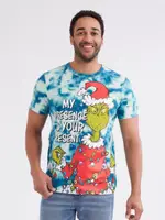 Mens Grinch Tie Dye Tee