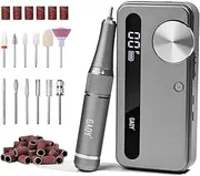 GAOY Cordless Nail Drill, Electric Efile Nail Drill with 12 Drill Bits & 56 Sanding Bands, Rechargeable Long Battery Life, Low Noise, Perfect for Manicure & Pedicure