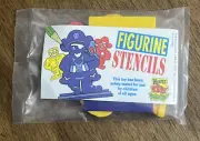 Vintage 1994 Wendy’s Kids Meal FIGURINE STENCILS Toy New Sealed - Art & Drawing