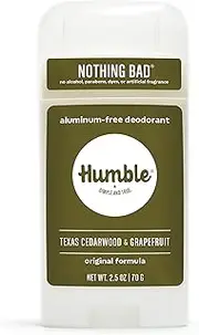 (Texas Cedarwood and Grapefruit, 1-Pack) - Humble All Natural Deodorant, Texas Cedarwood and Grapefruit, 1-Pack