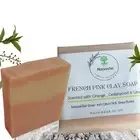 Handmade 100% Natural French Pink Clay Soap -Scent-Orange,Cedarwood & Litsea