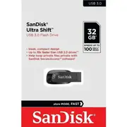 SanDisk USB 3.0 32GB Ultra Shift Flash Drive