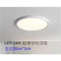 在飛比找蝦皮購物優惠-[嬌光照明] 24W LED 吸頂燈 超薄型鋁合金 30*3