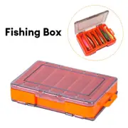 Double Layer Fishing Lure Tackle Storage Box Visible for Shrimp Bait Minnow Lure