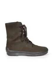 Brown Suede Lace Up Boots