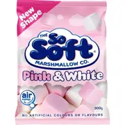 The So Soft Marshmallow Co. Pink & White 300g