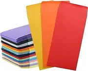 VANRA 150 PCS Colorful Coin Envelopes Seed Envelopes, Money Envelopes Small Parts Envelopes with Gummed Flap for Cash, Payroll, Money Saving, Coins, Currency (8.9×16.5cm)
