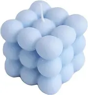 Scented Bubble Cube Candles, Cube Soy Wax Candles, Bubble Candles, Aesthetic Home Decor Candles, for Home Use and Gifting (Blue)