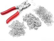 50 Sets 9.5mm Snap Fasteners Kit Heavy Duty Snap Fasteners Kit with Pliers Metal Button Snap Fasteners DIY Snap Button Set for Baby Children's Clothing Bag Hat Sewing