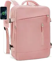 [BAGROUPS] Travel Backpack Hand Luggage Airplane 40 x 30 x 15 British Airways Air France Business Backpack Travel Bag for Men Women with Shoe Compartment with USB Port 15.6 Inch Laptop Backpack
