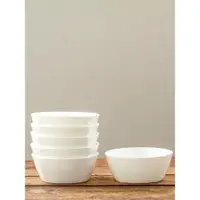 在飛比找ETMall東森購物網優惠-純白骨瓷家用粥碗吃飯陶瓷餐具套裝白碗小碗大湯碗單個碗面碗方碗